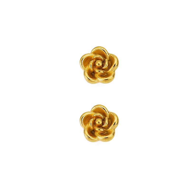 5pcs Stainless Steel Spacer Bracelet Flower Beads With Hole 5 8 Mm Never Fade PVD Necklace Beads For DIY Jewelry Making Findings