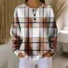Women's Casual Shirts Long Sleeve Tops Button Up V Neck Loose Knit Fall Favorites For Women