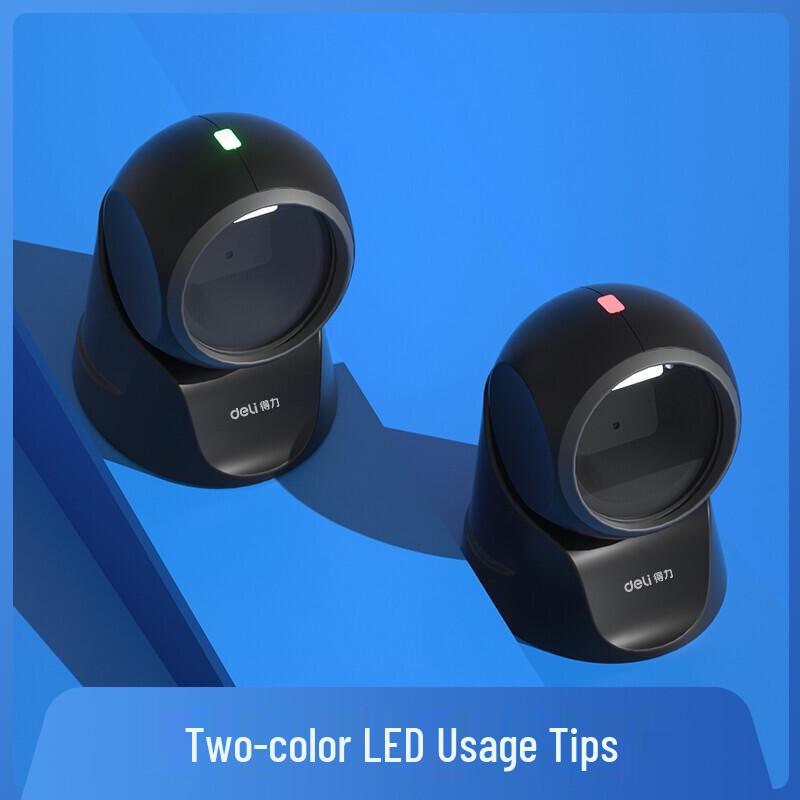 Deli 14963 2D Image Platform Barcode Scanner