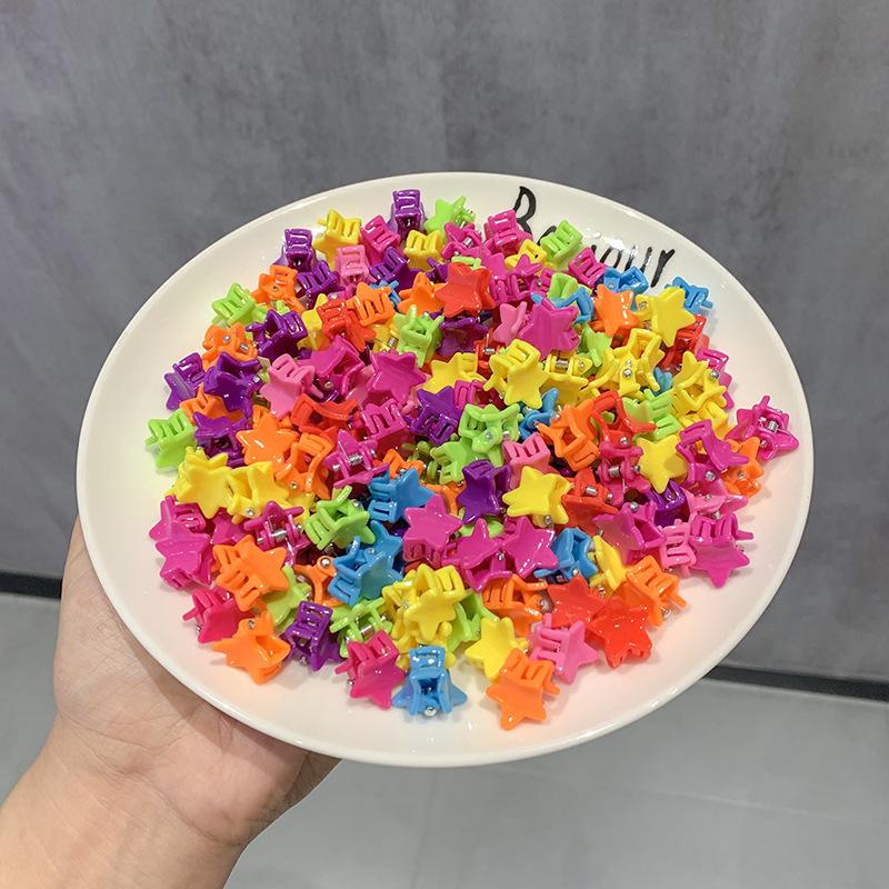 Colorful Hair Flower Clips for Babies & Toddlers - Small Hairpin & Claw Clip Accessories for Girls