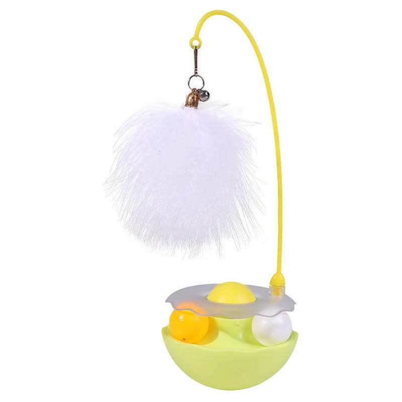 Interactive Catnip Teaser Wand & Tumbler Toy for Kittens