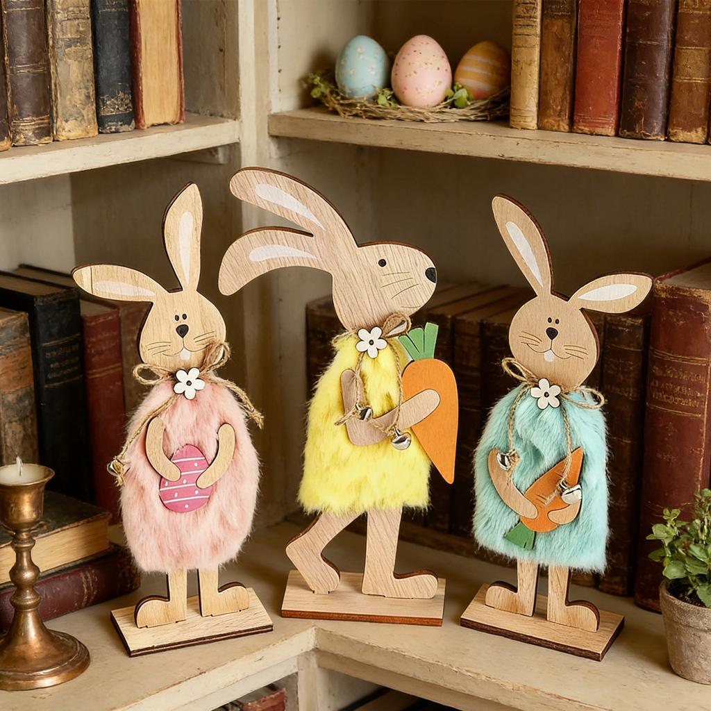 Easters Decorations Easters Bunnies Wood Ornament Easters Tabletop Centerpieces Signs Easters Party Supplies Gifts