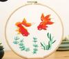 with Pattern and Instructions Crafts Cloth Arts Handmade Embroidery Kit Cloth Threads Tools Cross Stitch DIY Starter Suits