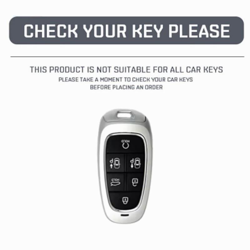 4/5/6/7 Buttons Gold Edge TPU Remote Key Fob Case Cover for 2020-2021 Hyundai Sonata Nexo DN8 Santa Fe TM Tucson NX4 Staria Ioniq