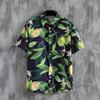 Hawaii beach men's and women's short-sleeved shirts seaside casual vacation shirts floral men's