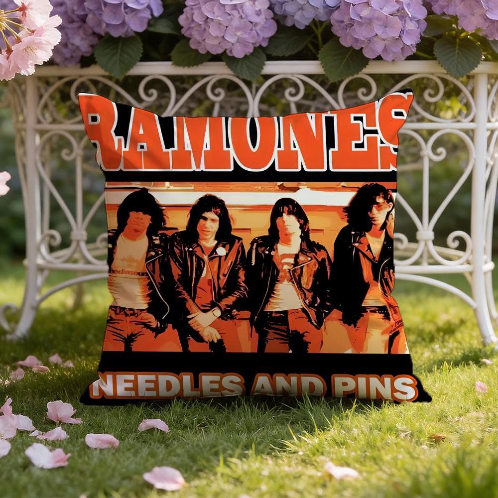 Band R-Ramones Cushion Cover Home & Car Dual-Scene Pillow Cover: Reversible for Premium Comfort