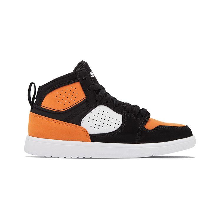 Jordan Dětské basketbalové boty středního střihu v retro stylu, tenisky, černo-oranžové AV7942-008