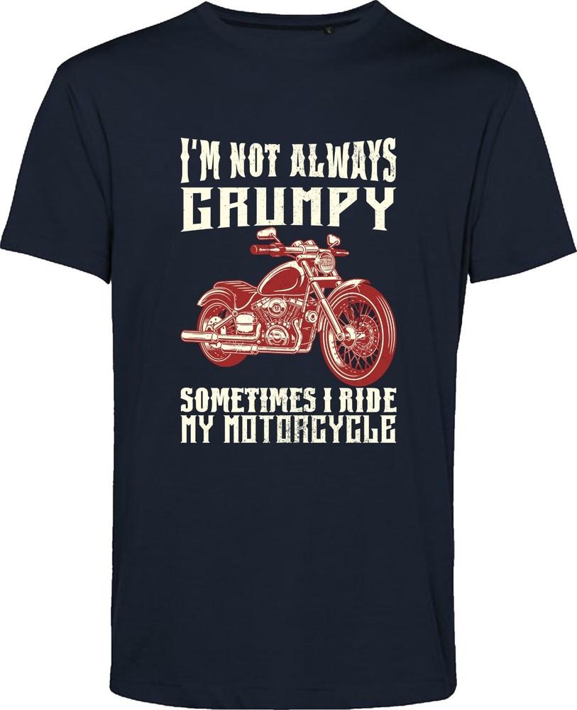 Biker T Shirt Im Not Grumpy TShirt Motorbike Tshirt Vintage Biker Tee Gift S