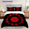 Japanese Anime Cartoon NARUTO Famous Uzumaki Naruto Comfortable Duvet Cover and Pillowcase(1 * Duvet Cover + 2 * Pillowcase, Without core)G3