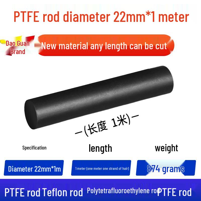 White High-Temperature Resistant PTFE Plastic Rod