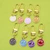 Smile Face Colorful Oil Drop Keychain Pendant