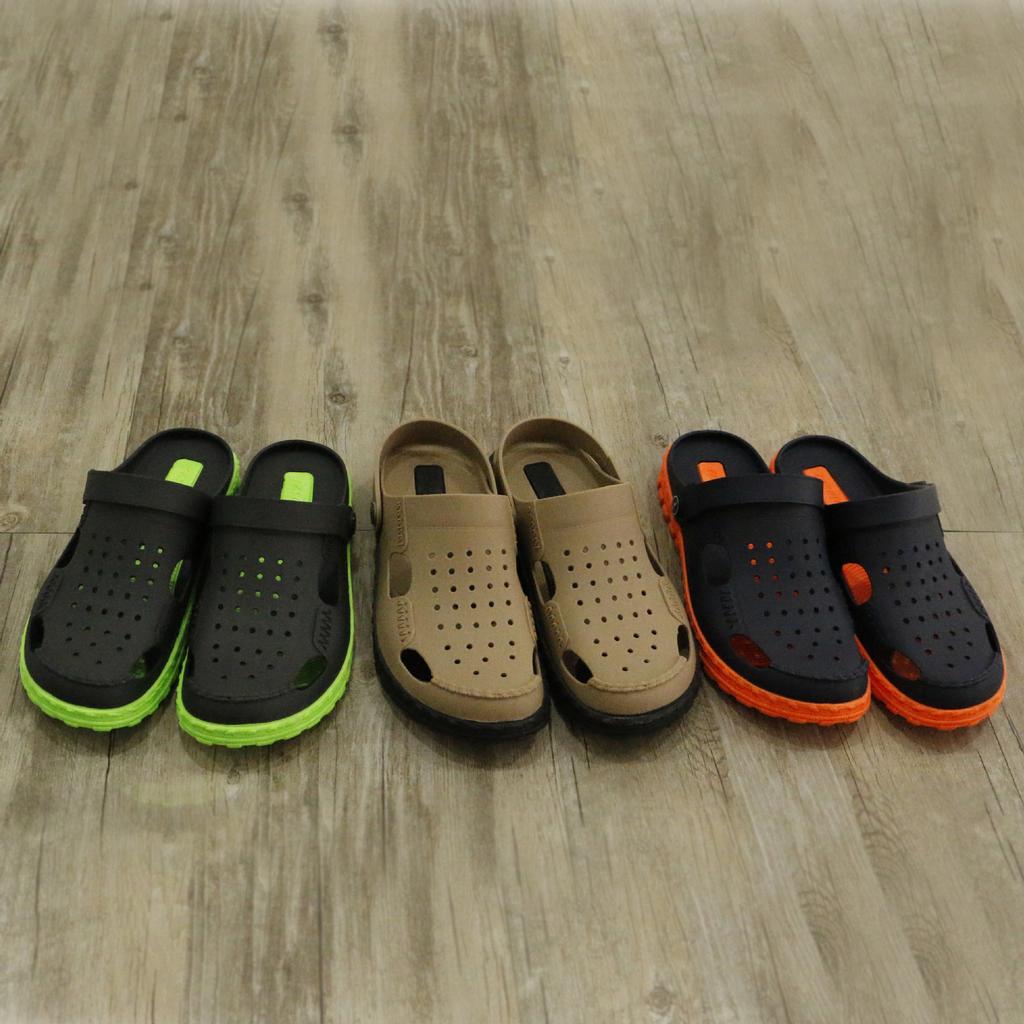 Vietnamese Style Warm Slippers Wentu Sandals Dual-Purpose Shoes Men'S Fashion Outdoor Indoor Two-Color Mesh Hole