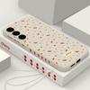 Magnetic Cherry Bow Print Case For Samsung Galaxy S25 S24 FE S24 S23 S22 Ultra Plus For Magsafe Wireless Charge Soft Phone Cover