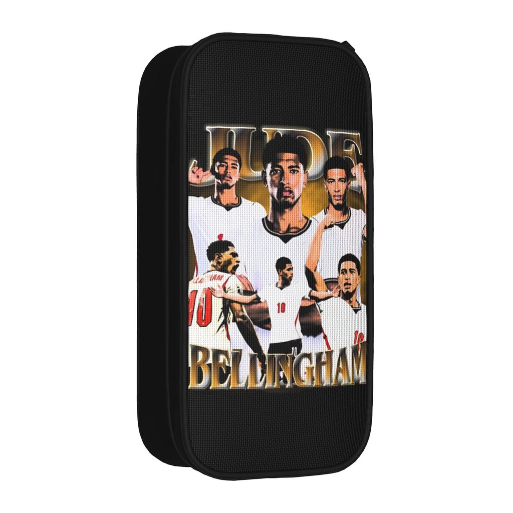 Bellinghams England Fußball Federmäppchen Mode Stifthalter Taschen für Schüler Großer Stauraum Schüler Schulgeschenke Federmäppchen