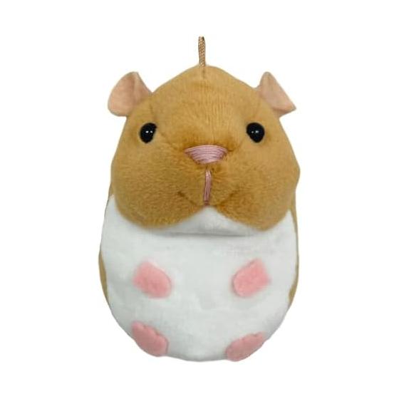[BESTEVER] Fluffy Egg Ball Chain Stuffed Toy Hamster Golden 46171