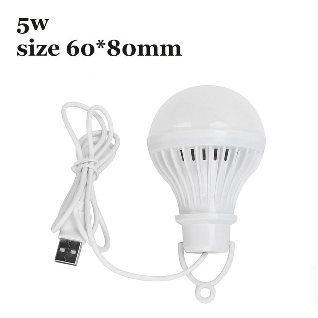 Usb Led Camping Lamp 3w 5w 7w 9w 12w With 1.2m Clip Line Room Light 5v Bulb Milky Cover Table Eye/protection Usb-adapter-powered
