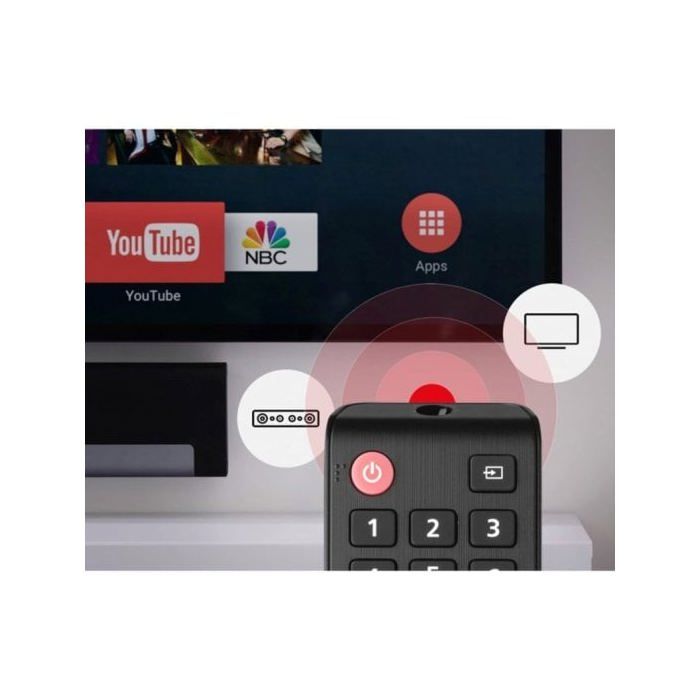 Univerzální dálkový ovladač - ONE FOR ALL - MANDO URC 1310 - Kompatibilní se Samsungem - Černý - Praktický