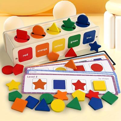 Children's Educational Toys, Color And Shape Classification Learning Matching Box, Suitable For Infants And Toddlers Aged 1-3
