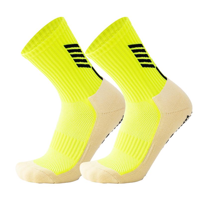 Autumn/Winter Mid-Tube Non-Slip Professional Football Socks with Sweat-Absorbent Towel Bottom