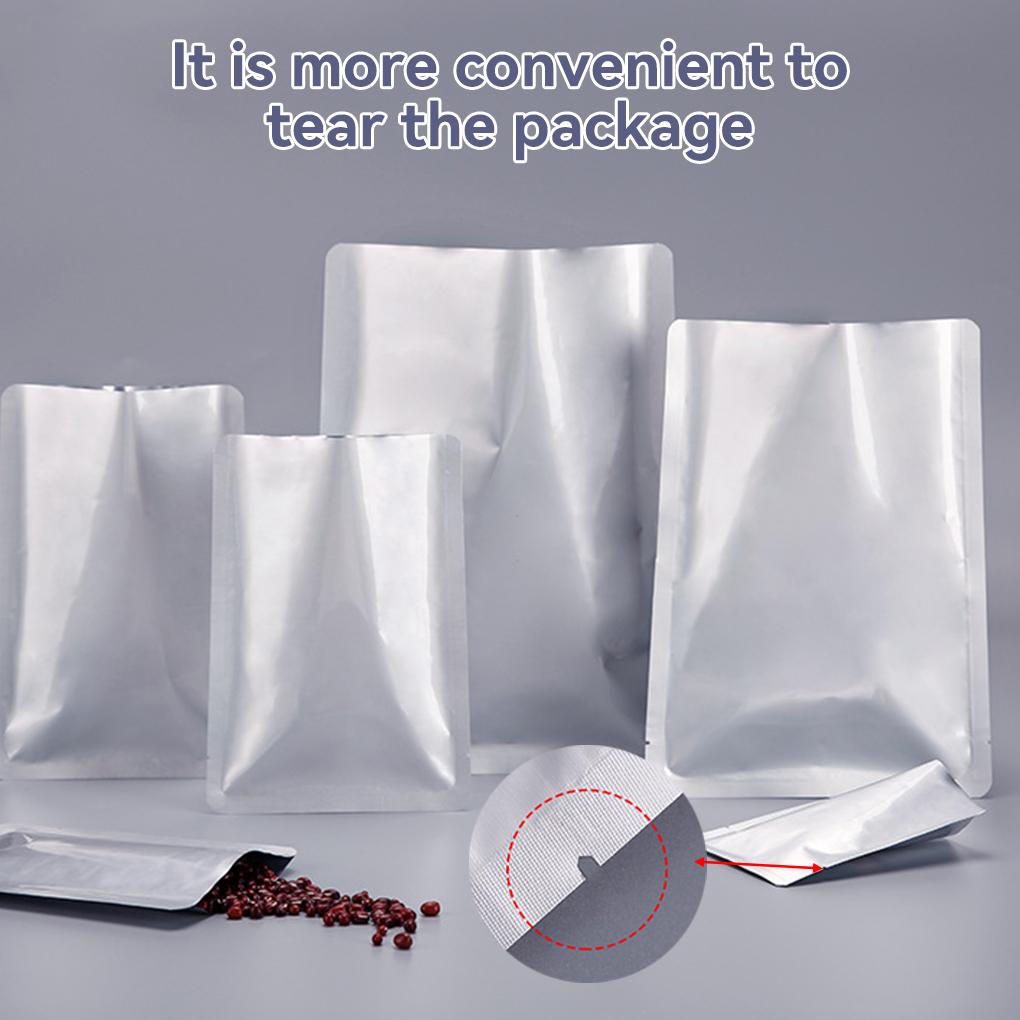 100 Stück oben offener Vakuumbeutel für gekochtes Fleisch, wasserdichte Verpackungsbeutel, leichter, tragbarer Verpackungssack