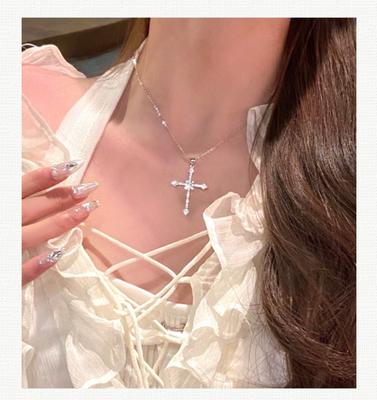 Punk-geïnspireerde, grove ketting met gesp voor op het sleutelbeen, geometrische hiphopketting voor vrouwen.