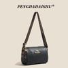 Women's bags, light luxury bags, atmospheric niche and many compartment pillow bags, new trendy and versatile single shoulder crossbody cylinder bags