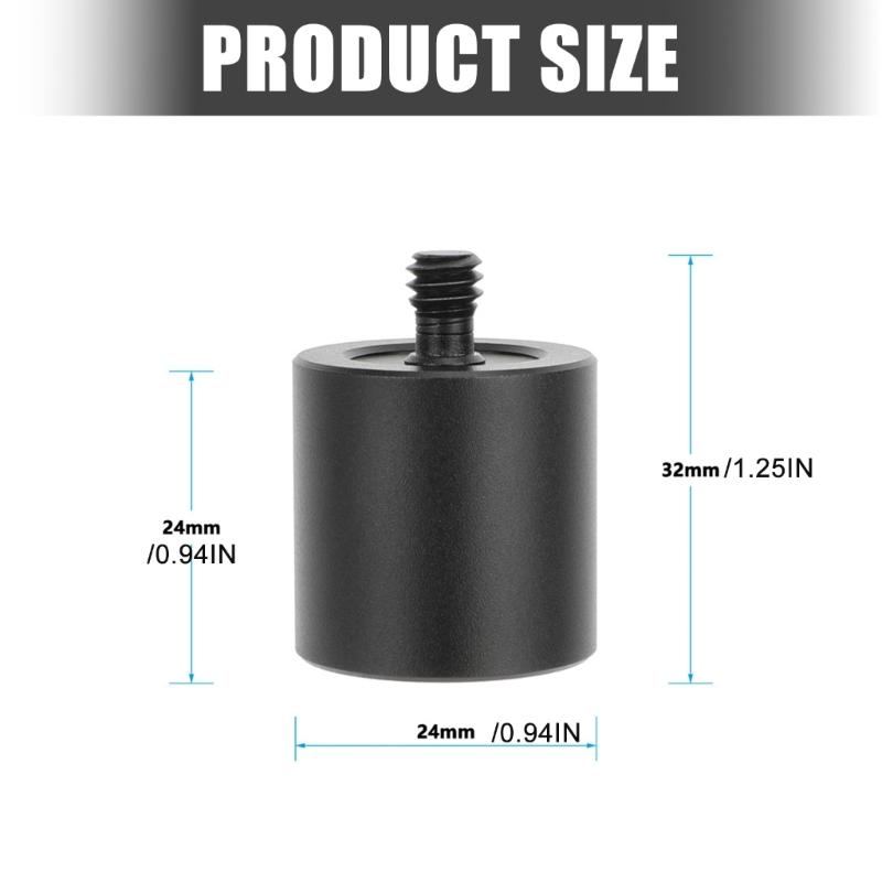 3/8inch-16 Female To 1/4inch-20 Male Adapter Screw for Tripod Live Support Camera Photography Tripod Accessories Screw