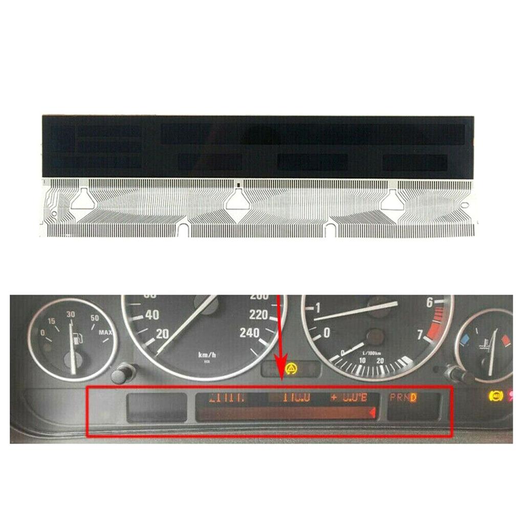 Upgraded LCD Display Speedometer Instrument Cluster Easy Installation Durable- Compatible for E39 E53 X5 12 Voltage