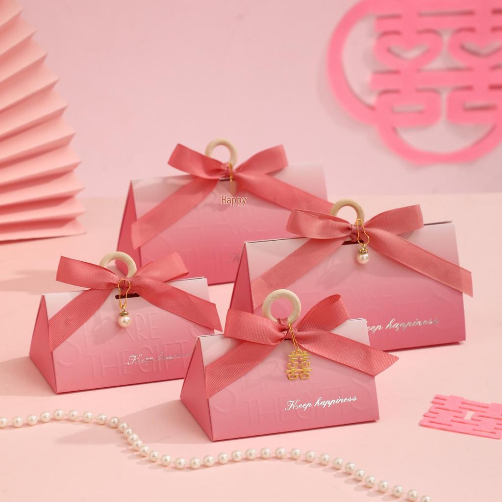 Elegant Purple Wedding Candy Box 2025: New Style Light Luxury for Engagement Party Favors