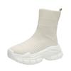 Sock Boots Women's Summer New Black High Top Sock Shoes Women's Thick Soled Elastic Flying Woven Casual Shoes C1158