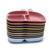 Non-Toxic Silicone Baby Dinner Plate Food Grade Baby Supplement Bowl Set Children'S Divided Dinner Plate Suction Cup One Piece