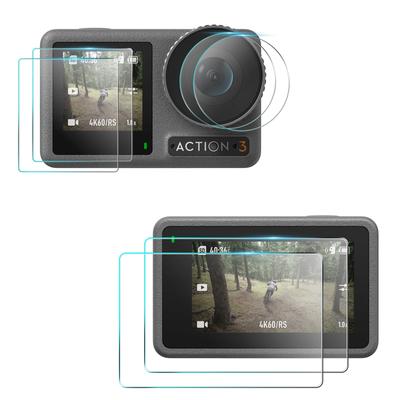 Screen Protector Compatible For Dji Action 3 Main Screen Front Screen Lens Explosion-proof Tempered