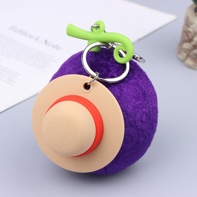 

Мультфильм аниме дьявольский фрукт цельная шляпа Луффи резиновый фрукт плюшевый брелок игрушка-подвеска