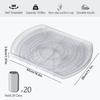 360 Rotate Rectangle Tray Lazy Organizer Turntable Storage Tray Clear Food Storage Organizer Spice Rack For Kitchen Organizer