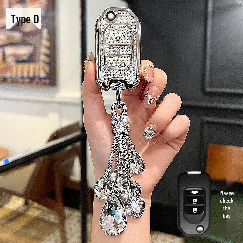 Compatible Car Key Cover for BZ Picture, XRV, Haoying, CRV, Lingpai, Jade, Civic, Accord, Fit