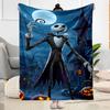 Nightmare Before Christmas Flannel Blanket-Soft and Suitable for Sofas,Beds,Offices,Travel,All Seasons,Great Gift for Holidays and Birthdays.