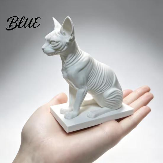 DIY Colorable Cat Collection Model Hairless Model Car Figurine Simulated Realistic Sphynx Science Educational Prop Desktop Ornament for Home
