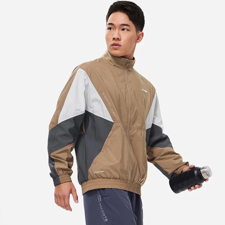 Li Ning Jacket Men's Light Chestnut Brown AFDT385-7