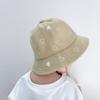 Baby Sunscreen Bucket Hats Cute Cartoon Print Toddler Boy Girl Outdoor UV Protection Fisherman Caps Korean Adjustable Kids Hats