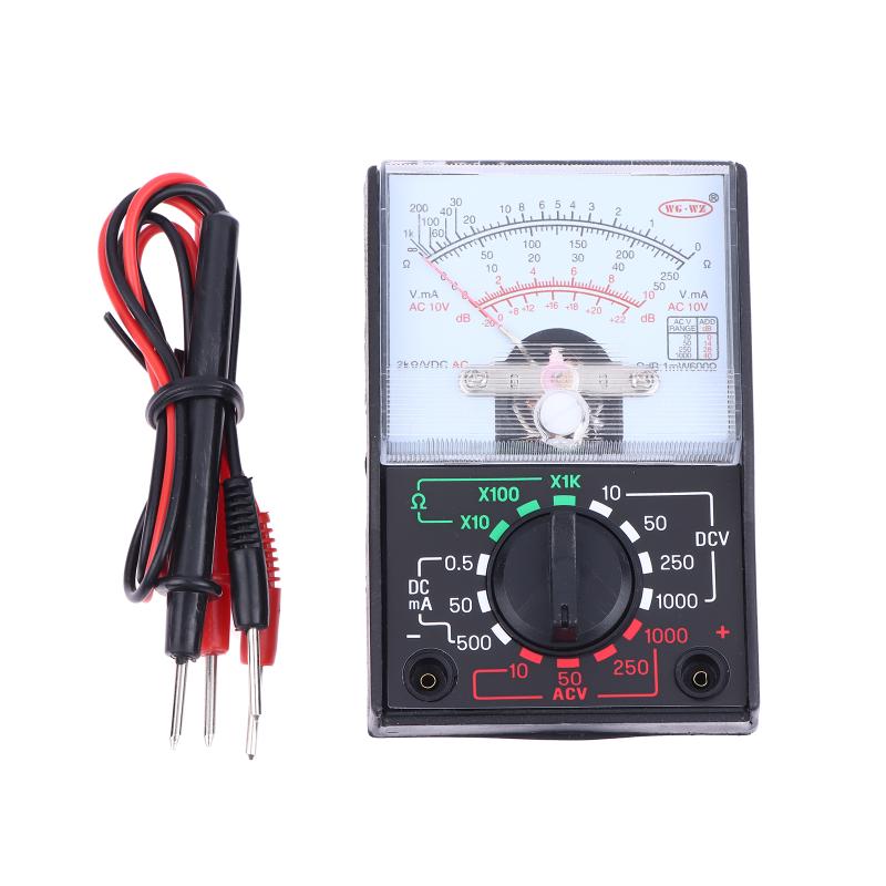 Portable Mini Electric Analog Multimeter Tester Handheld Pointer Voltage Multimeter School Student Experiment Supplies