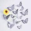 12 Pcs 3D Butterfly Wall Sticker Hollow Butterfly Removable Wall Mural Art for DIY Crafts Birthday Party Celebration