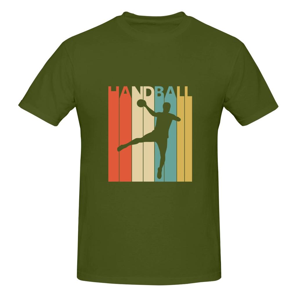 Vintage Handball Crew Neck Tshirt Street Hiphop Antibacterial Shirt