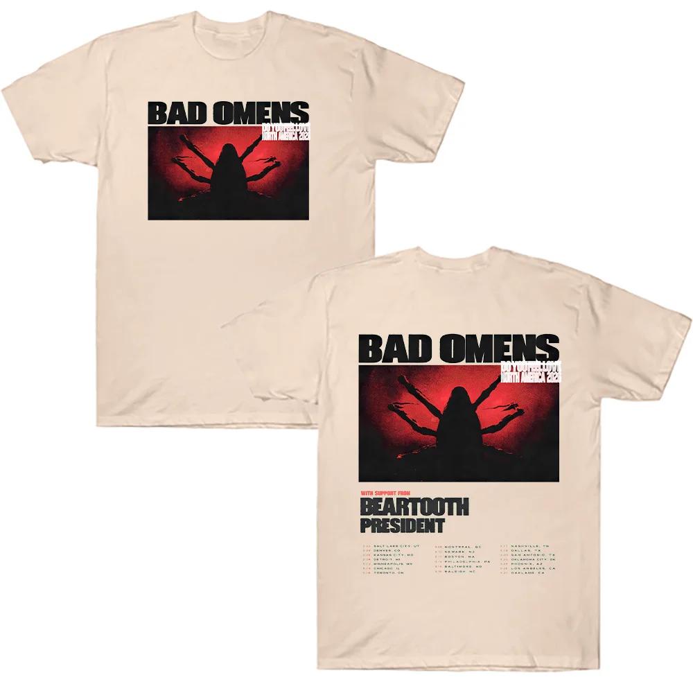 

Футболки Do You Feel Love Tour 2026 Футболки гурту Bad Omens Чоловічий Жіночий Модний Хіп-Хоп Вуличний Одяг з Коротким Рукавом Бавовняна Футболка 5XL різнокольоровий