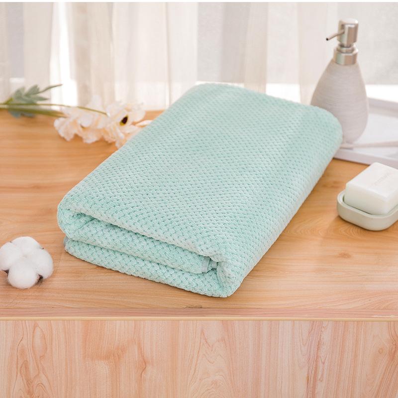 Large Size Towels Bath Towels Pure Cotton Strong Water Absorption No Lint No Fading Bath Quick-drying Household Towels Skin-friendly and Soft
