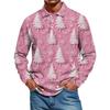 Men's Casual Style Solid Color Loose  Shirt Long-sleeved Top