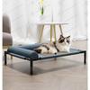 Cama Elevada para Mascotas para Exteriores - Cama Transpirable de Malla y Tela Oxford Lavable para Perros/Gatos, Patrón Sólido