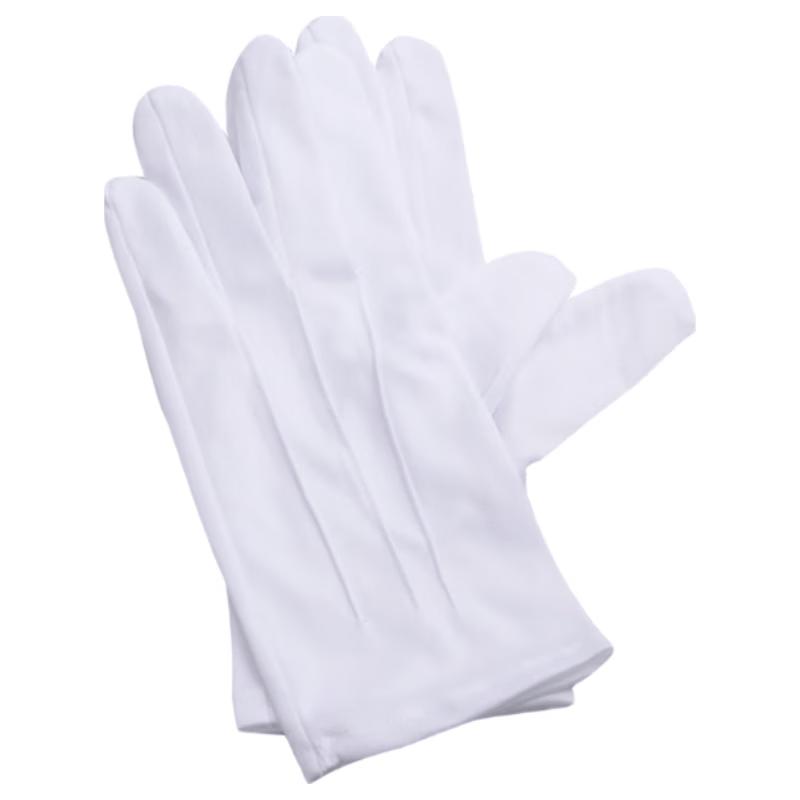 Jingstain White Formal Etiquette Gloves, 10 Pairs