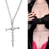 Unique Skull Bone Charm Necklace Stylish Unisex Accessory Alloy Collarbone Chain Jewelry For Daily Wear