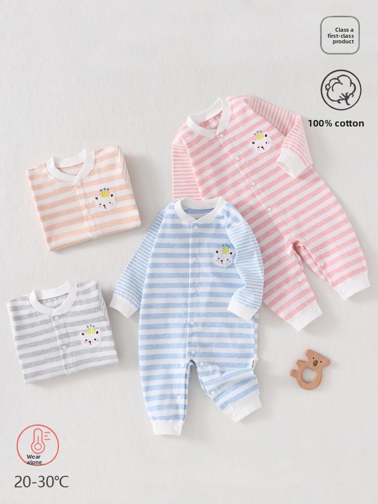 Baby Cotton One Piece Suit With Breathable Fabric For Newborns And Infants