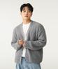 Double Eight Hairy Knit Cardigan (Gray)